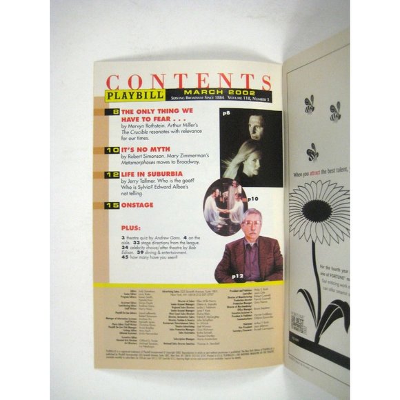 Four Playbill 2002 Manhattan Theatre Club Pascal Armand Keith Nobbs Whitlock - Picture 2 of 6